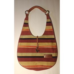 boots n' bags Aztec Striped Hobo Shoulder Bag Button‎ Closure Y2k Western  READ